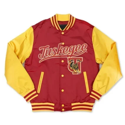 Tuskegee University Crimson and Gold Baseball Jacket