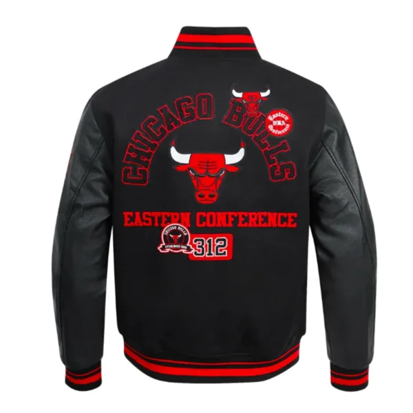 Chicago Bulls Area Code Classic Rib Varsity Jacket - A2 Jackets