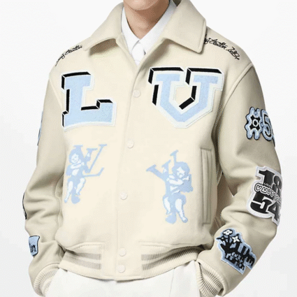 Louis Vuitton Bunny Cream Varsity Jacket