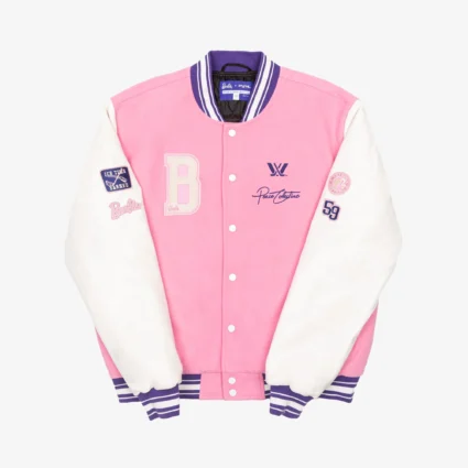 PWHL x Barbie by Peace Collective Adult Wool Letterman Jacket