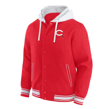 Cincinnatis Reds Red Cotton Hooded Jacket