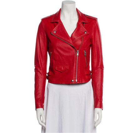 Cleopatra Coleman Clipped Leather Jacket