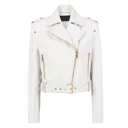 Dolores Catania Real Housewives Of New Jersey White Leather Jacket