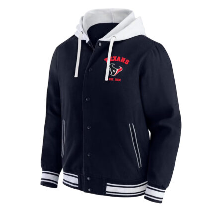 Houston Texans Navy Cotton Hooded Jacket