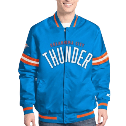 Oklahoma City Thunder Scout Varsity Satin Jacket