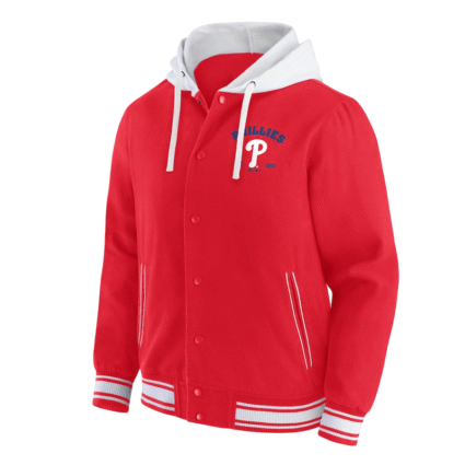 Philadelphia Phillies Red Cotton Hooded Jacket