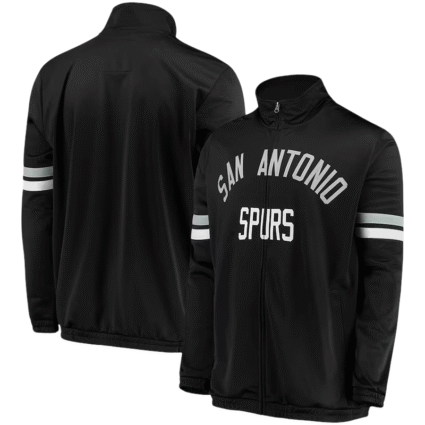 San Antonio Spurs G-III Sports by Carl Banks Veteran Track Jacket