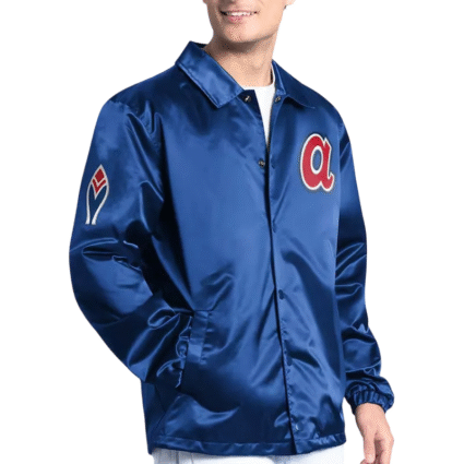 Atlanta Braves Point Man Coaches Royal Jacket