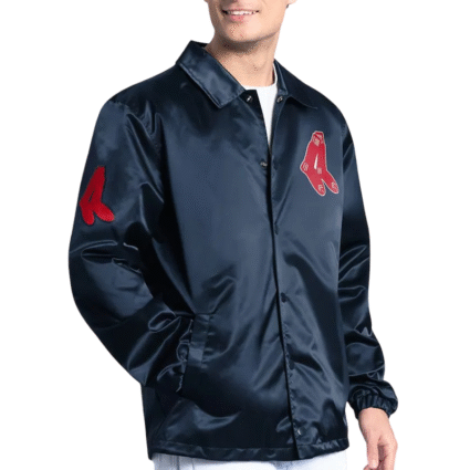 Boston Red Sox Point Man Coaches Navy Jacket