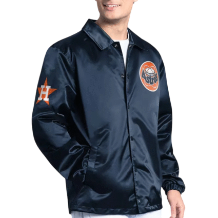 Houston Astros Point Man Coaches Navy Jacket