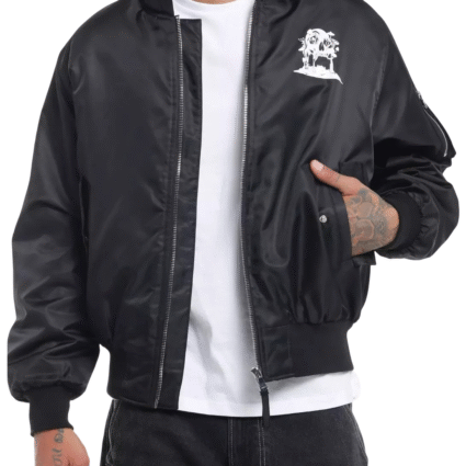 Tomorrow Is Not Promised Skull Hooded Bomber Jacket