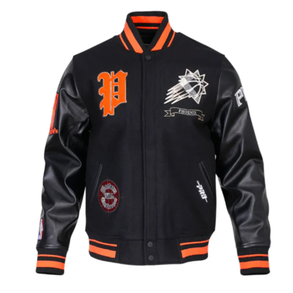 Black Phoenix Suns Prep Varsity Jacket