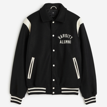 Loose Fit Varsity Jacket