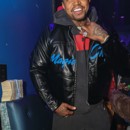 Magic City Black & Blue Motorcycle Jacket