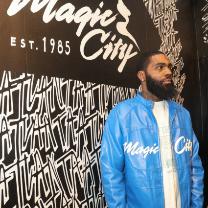 Magic City Blue & White Motorcycle Jacket