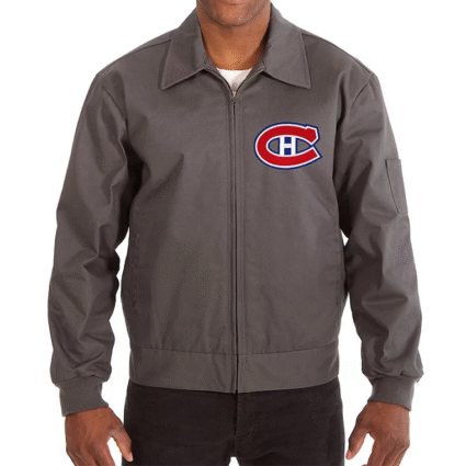 Montreal Canadiens Workwear Charcoal Cotton Jacket