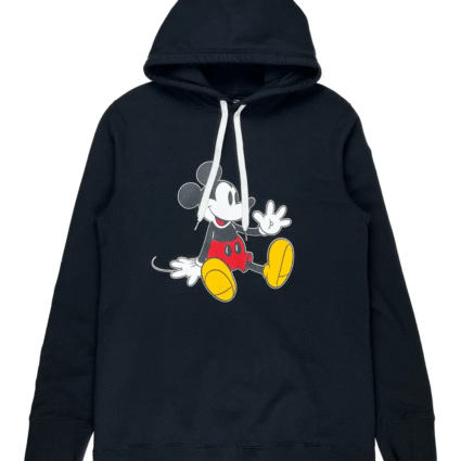 Number Nine Mickey Mouse Hoodie Black