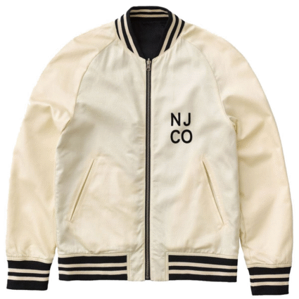 Off White Baseball Jacket