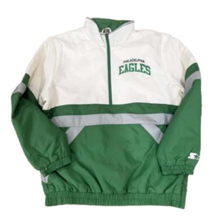 Philadelphia Eagles Starter Jacket In Greens and White