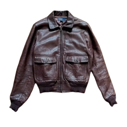 Polo Leather Bomber Jacket
