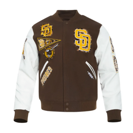 San Diego Padres Animal Print Varsity Jacket