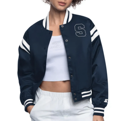 Syracuse Orange Navy Full Count Satin Jacket