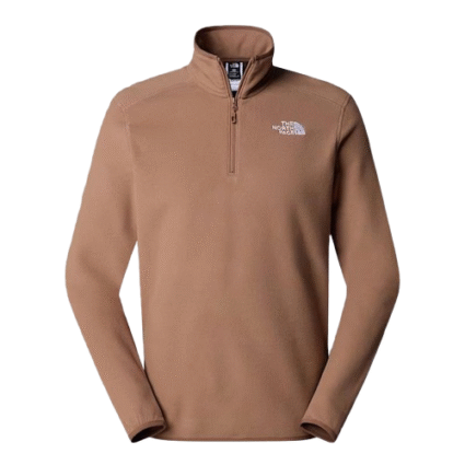The North Face Glacier 14 Zip Brown Fleece Jacket