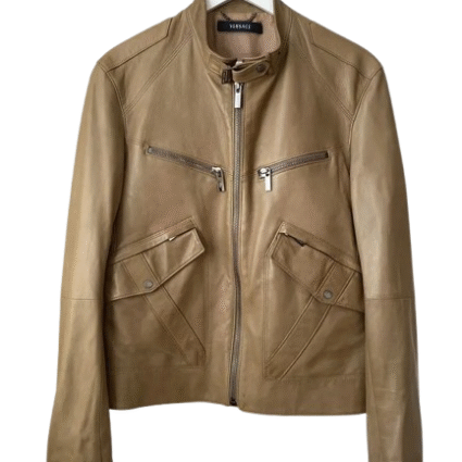 Versace Leather Biker Jacket