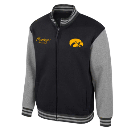 Black Iowa Hawkeyes Ambi Turner Varsity Jacket