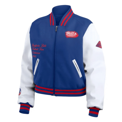 Buffalo Bills Royal and White Varsity Jacket