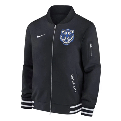 Detroit Tigers Motor City Black Bomber Jacket