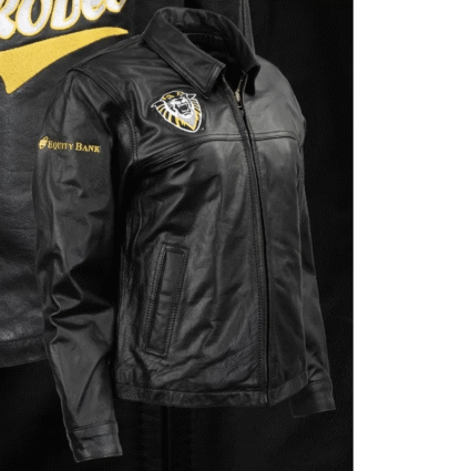 FHSU Rodeo Team Black Leather Jacket