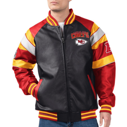 G iii Kansas City Chiefs Varsity Leather Jacket