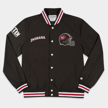 Indiana Hoosiers Football Blackout Bomber Jacket
