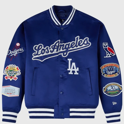 Los Angeles MLB Dodgers Blue Varsity Jacket
