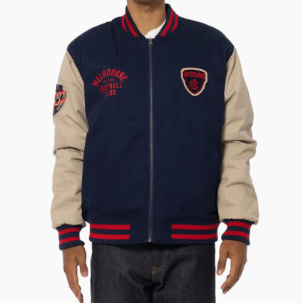Melbourne Demons Lock Up Varsity Cotton Jacket