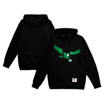 Mitchell & Ness Black Philadelphia Eagles Vintage Black Hoodie