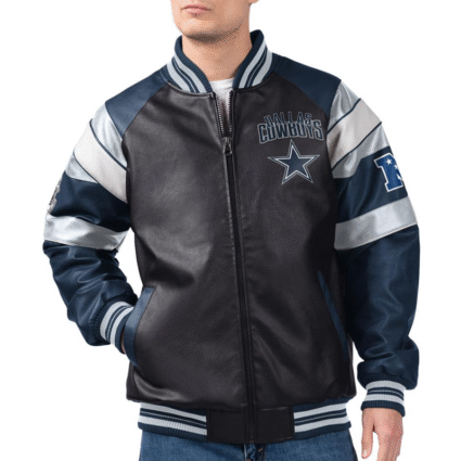 g iii Dallas Cowboys Varsity Leather Jacket