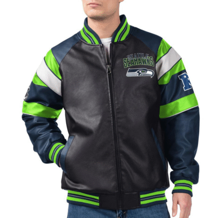 g iii Seattle Seahawks Varsity Leather Jacket
