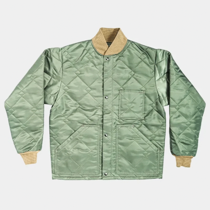 A Working Man Levon Cade Green Quilted Jacket