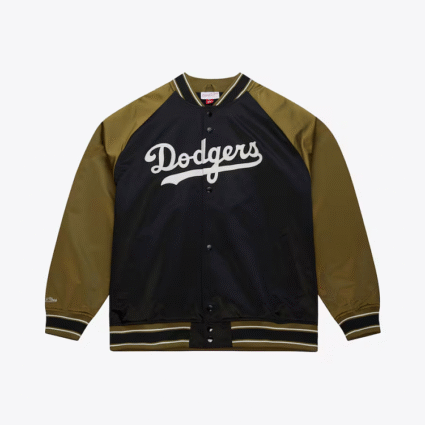 Black Olive Los Angeles Dodgers Vintage Double Clutch Jacket