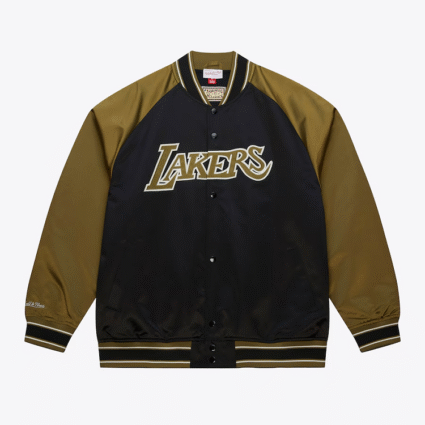 Black Olive Los Angeles Lakers Vintage Double Clutch Jacket