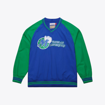 BlueGreen Dallas Mavericks Hardwood Classics Vintage Pullover
