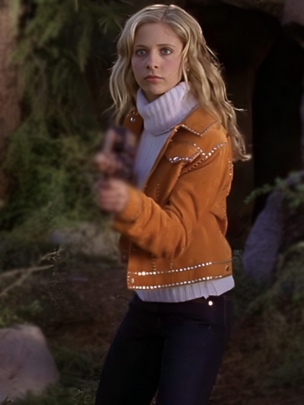 Vintage Y2K Studded Suede Jacket ASO Buffy Summers in BTVS - Image 3
