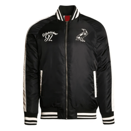 Collingwood Magpies Vintage Black Bomber Jacket