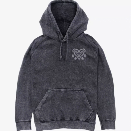 Disney Kingdom Hearts Kingdom Hearts Crest Mineral Wash Hoodie
