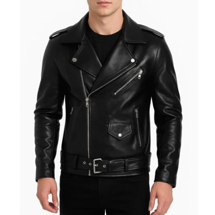 Elvis Presley Roustabout Black Leather Motorcycle Jacket