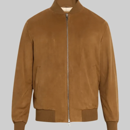 Haunted Wedding Brian Suede Bomber Jacket