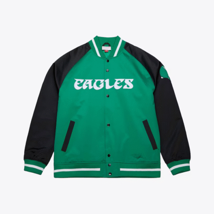 Kelly Green Philadelphia Eagles Playmaker Lightweight Satin Jacket