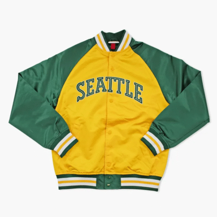Seattle Supersonics Double Clutch Lightweight Satin Jacket